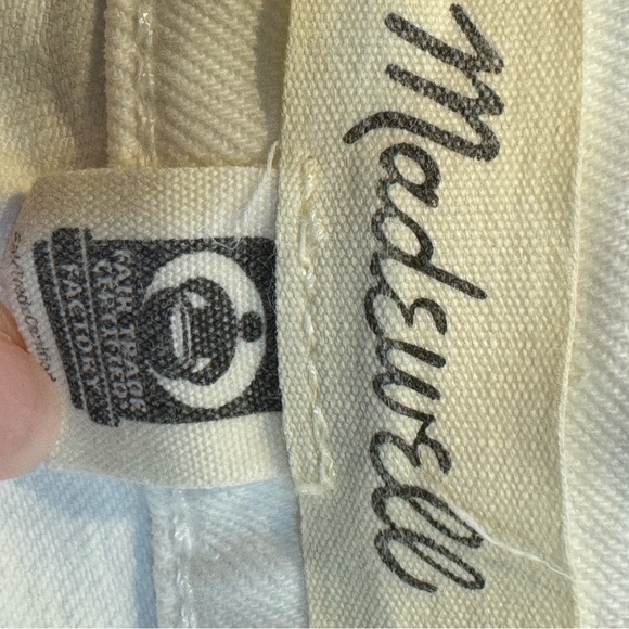 Madewell White Flare Wide Leg Jeans - Picture 3 of 3